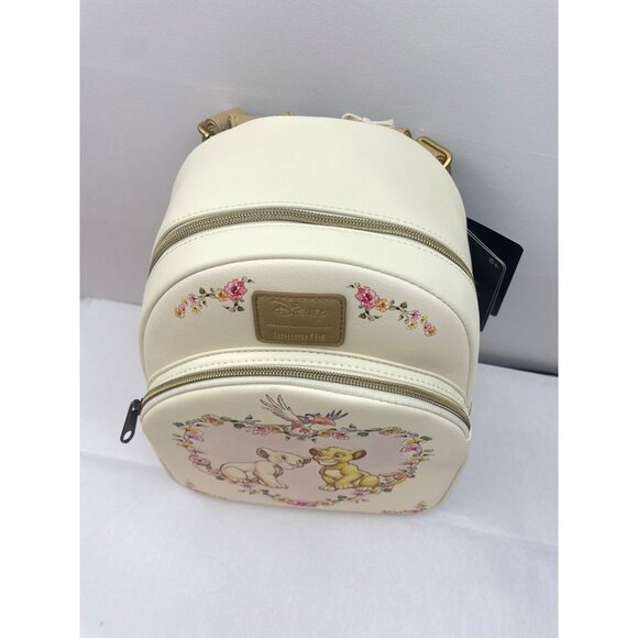 Loungefly Disney The Lion King Young Simba & Nala Heart Mini Backpack - Picture 11 of 15